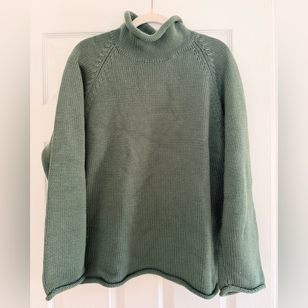 Vintage J. Crew Wool Knit Sweater in Sage